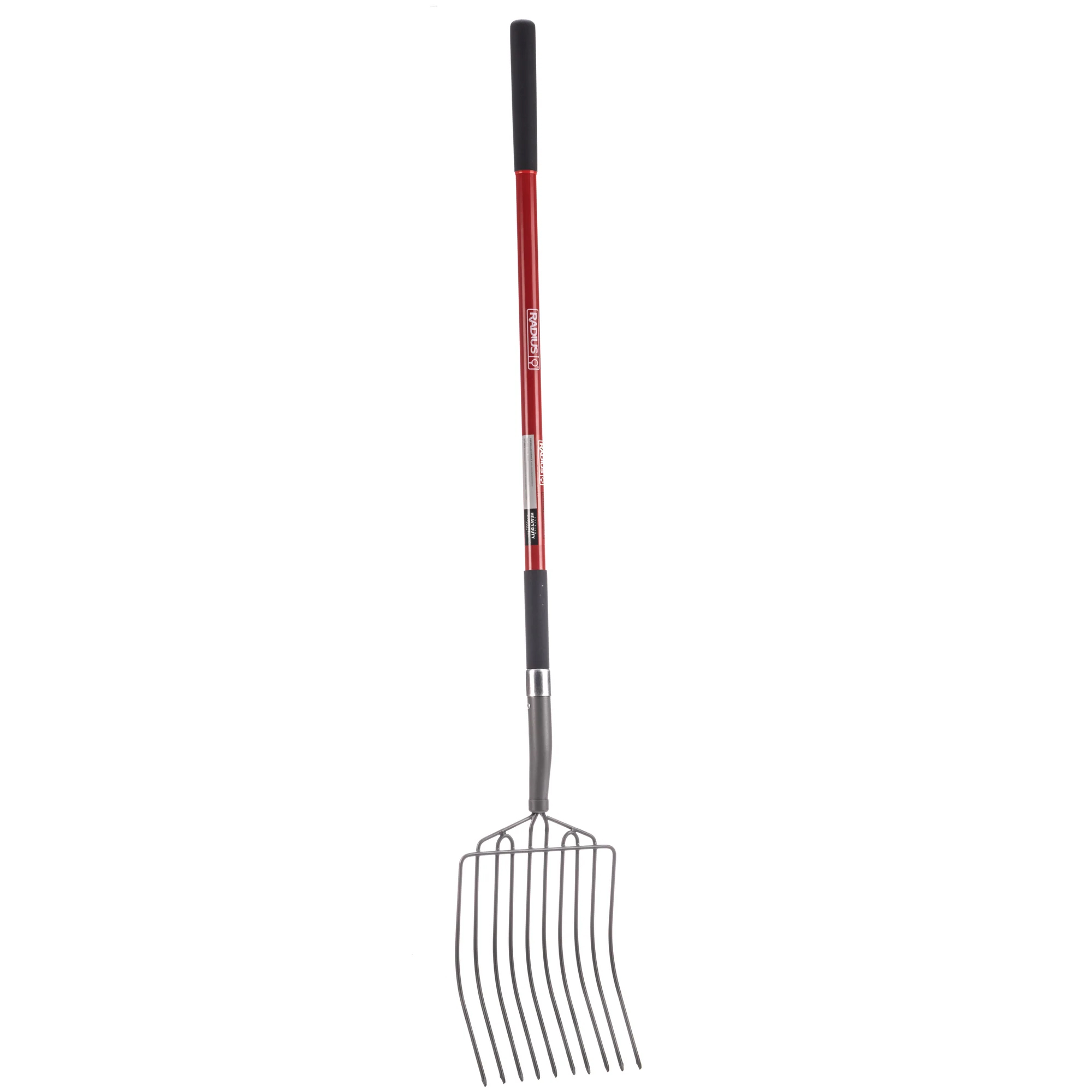10 Tine Manure Fork Fiberglass Long Handle
