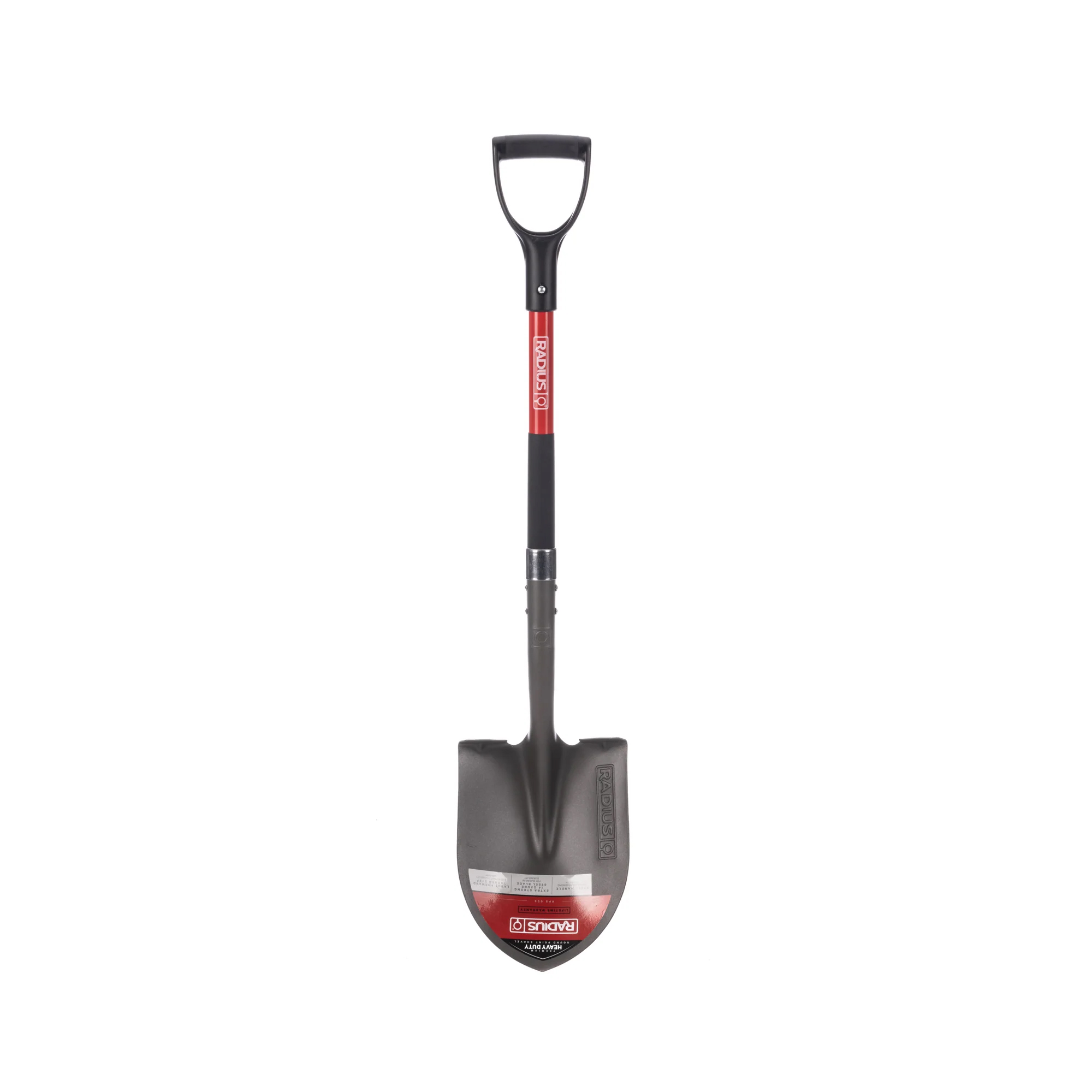 D-Handle Round-Point Shovel with a Steel Shaft