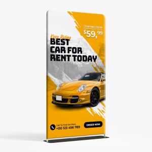 Tension Fabric Stand 48x90 banner stand