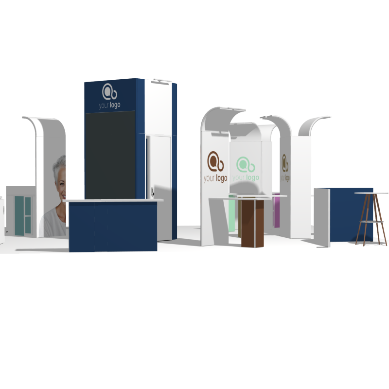30x30 trade show booth