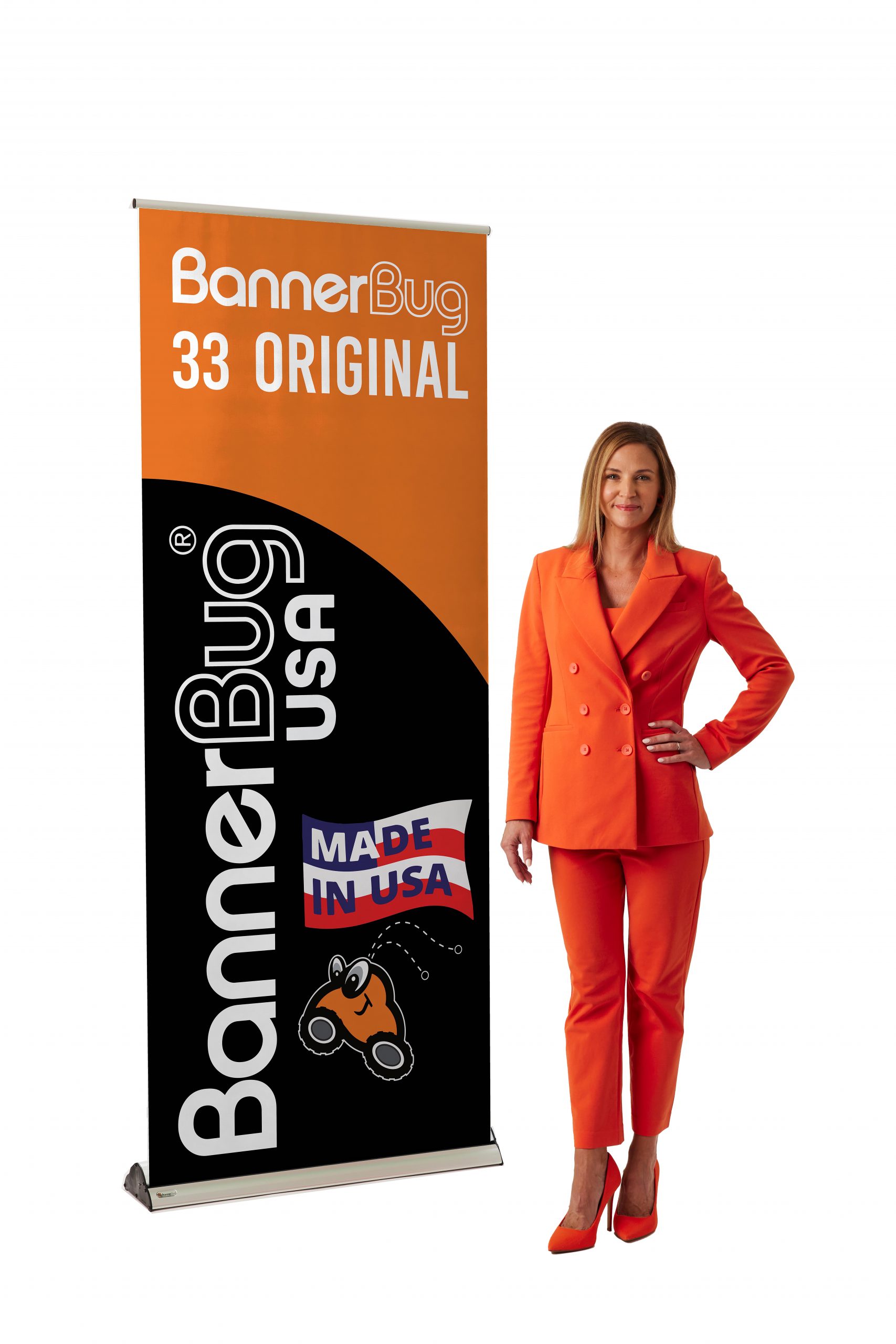 banner bug usa pull up banner stand 33 original scale